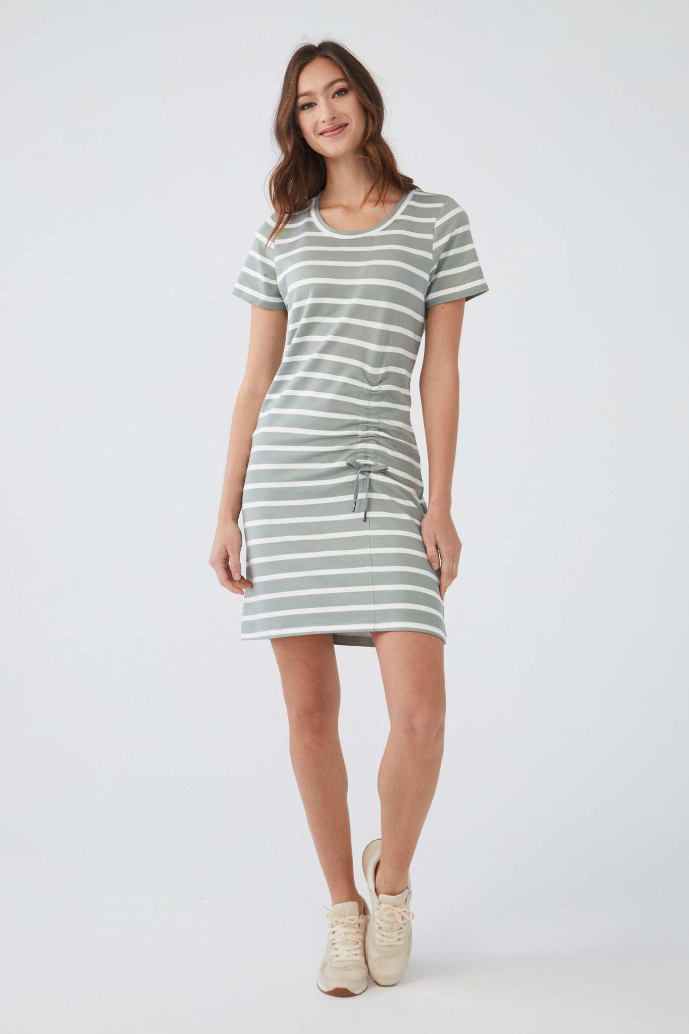 Ruched Dress Short Sleeve 7049834