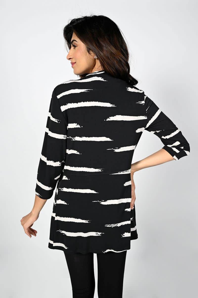 Black/Tan Cardigan Style 224181