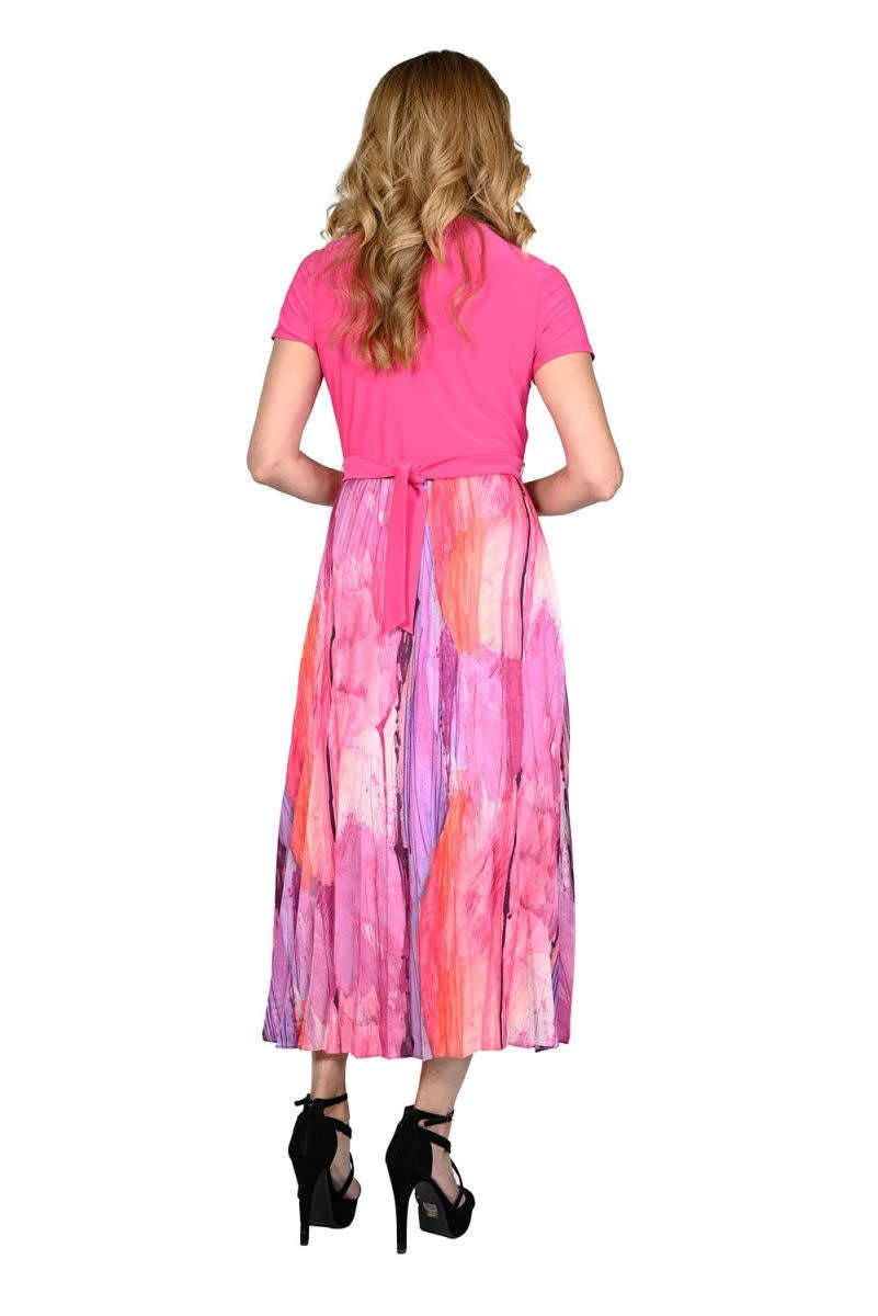 Hot Pink Woven Dress 236940