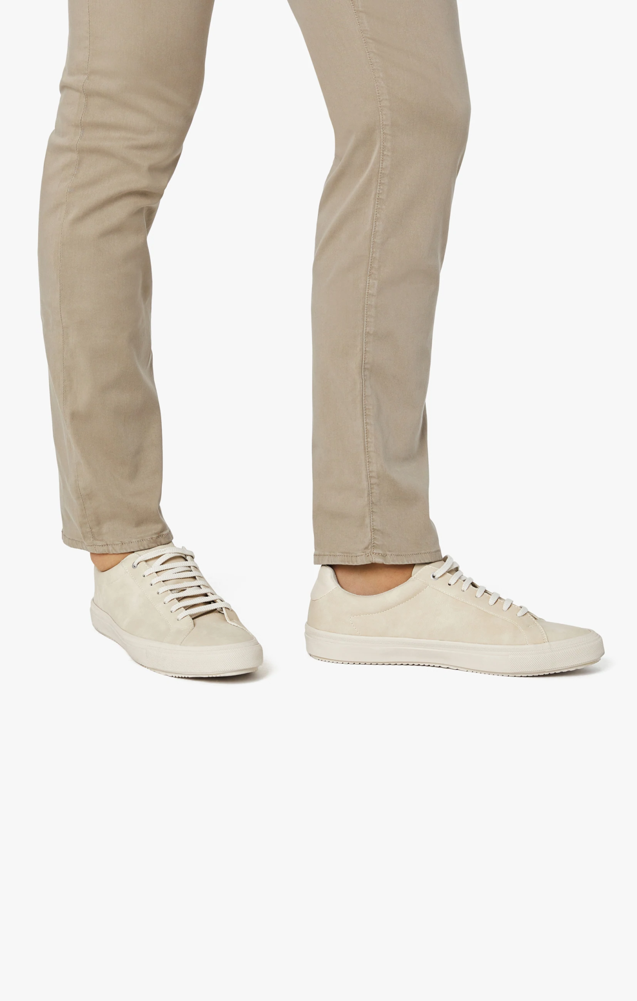 Cool Tapered Leg Pants In Mushroom Twill