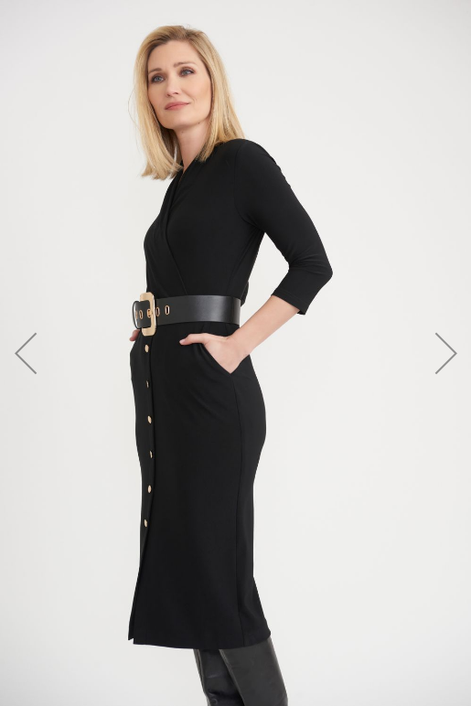 Black Dress With Belt