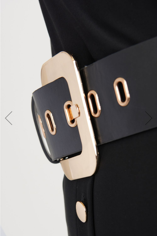 Black Dress With Belt