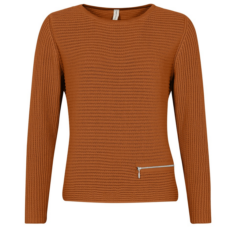 Organic Cotton Basic Rib With Zip Detail 5353