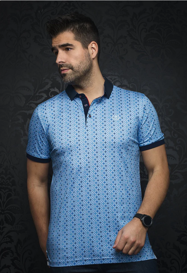 Battista Polo Shirt Lt Blue 4 L