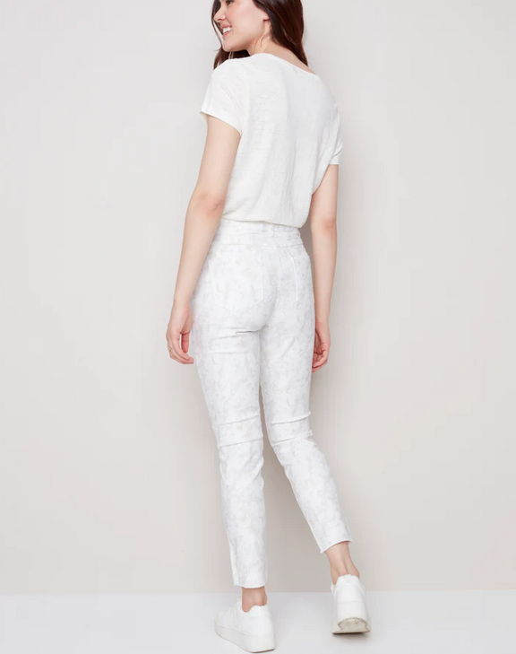 Printed Twill Ankle Pant C5139