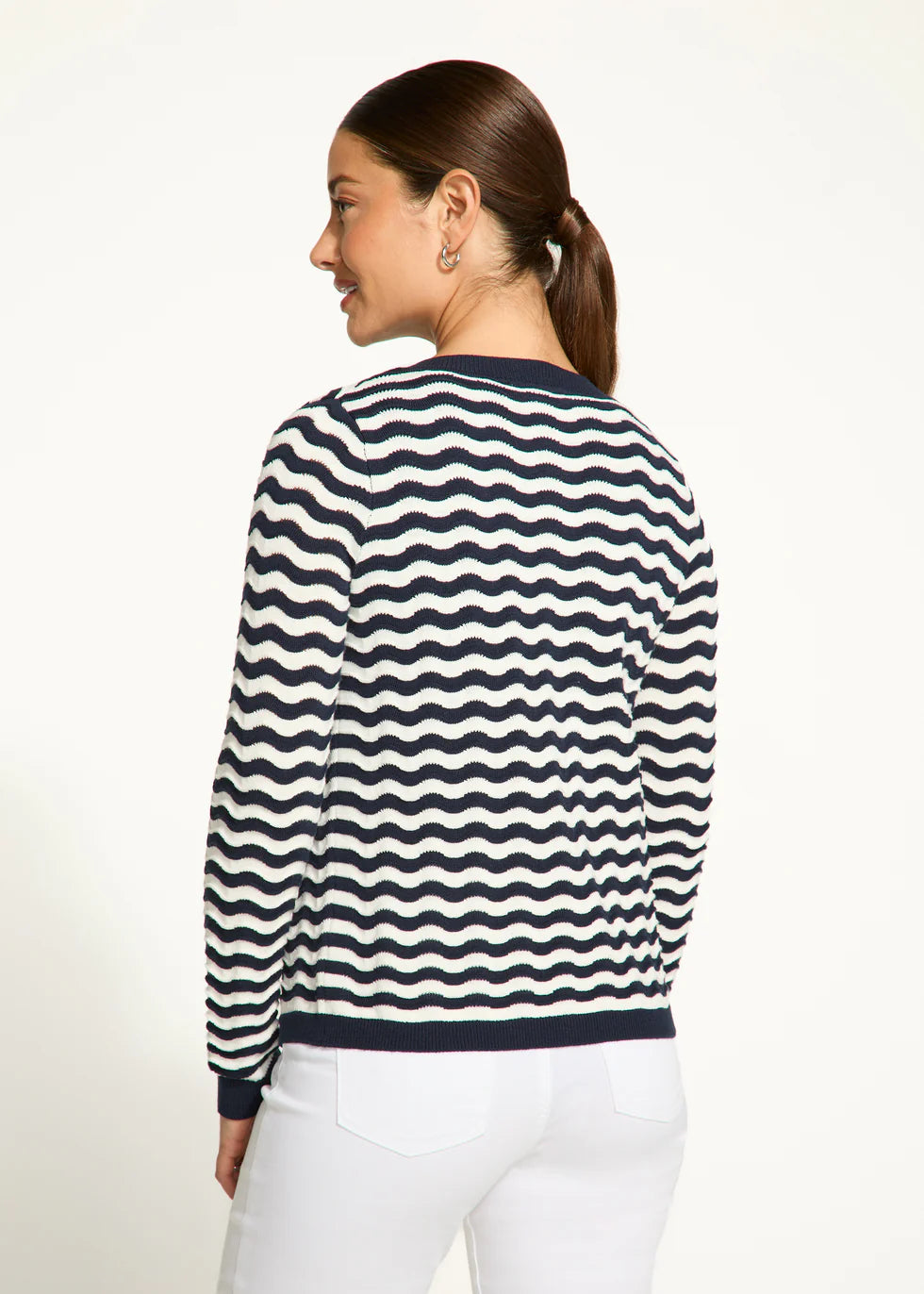 Wave Stitch Cardigan 118464
