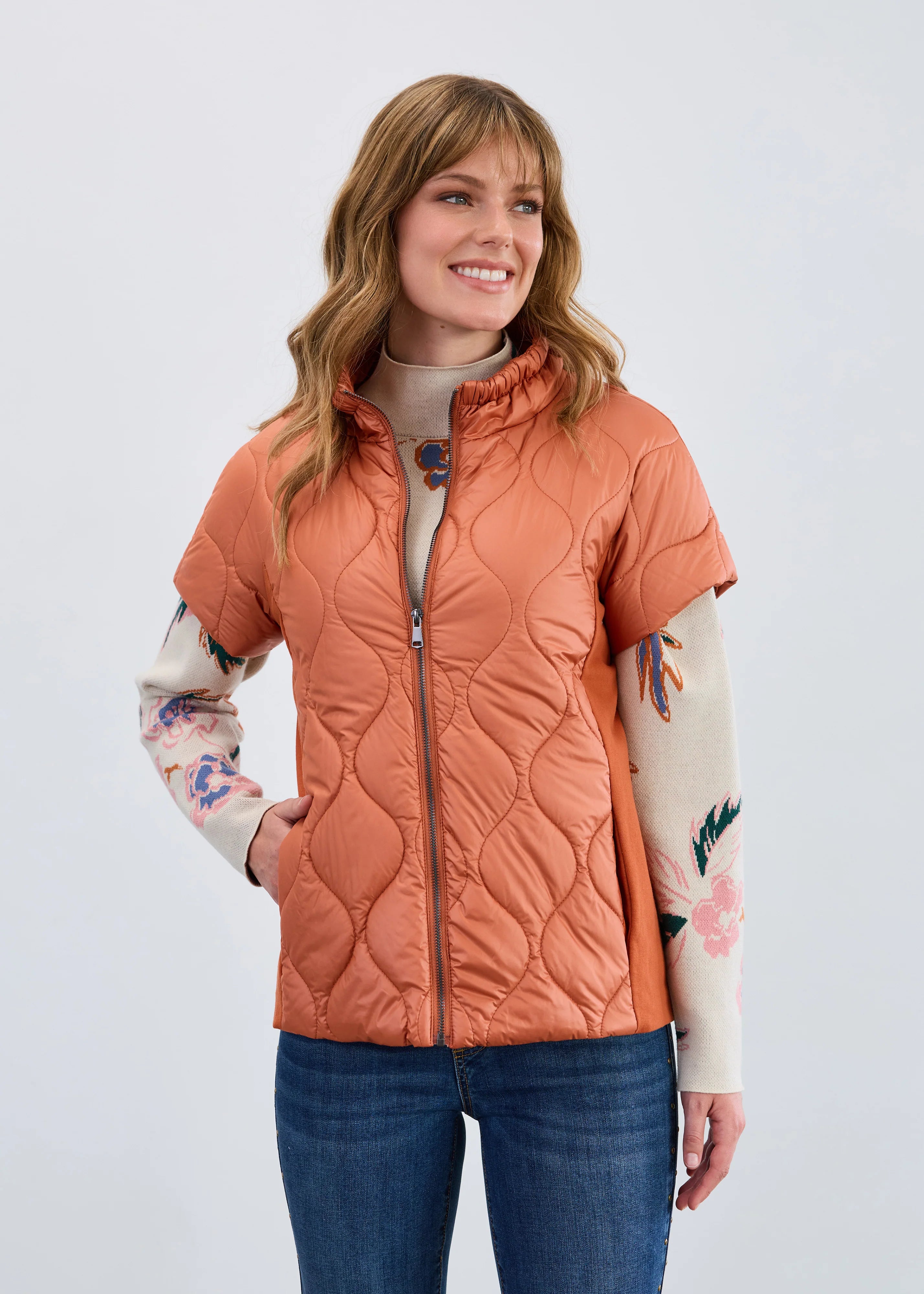 Mixed Media Jacket 1338108