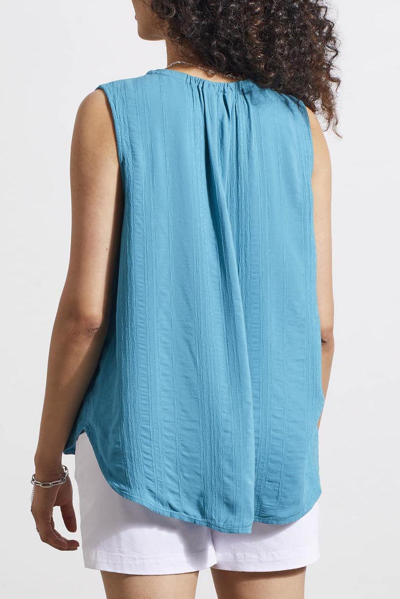 Sleeveless Blouse With Tie 1773O/3873