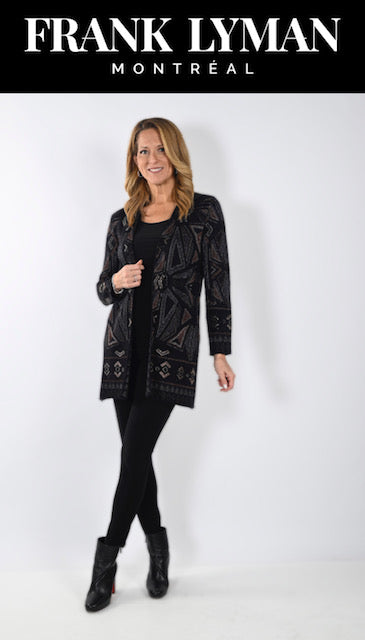 Black/Rust Knit Cover Up 233904