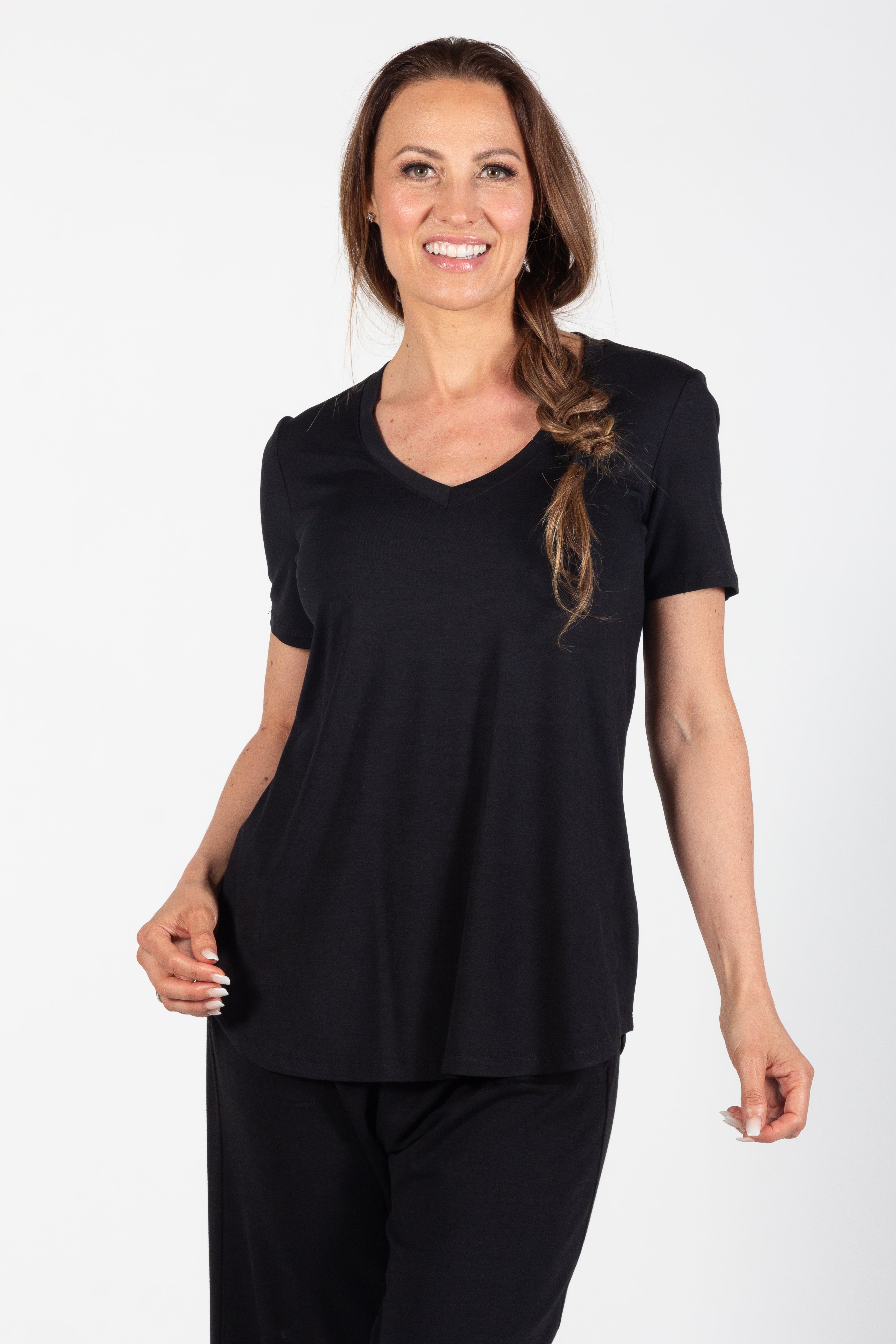 Bamboo V Neck T 210-4571