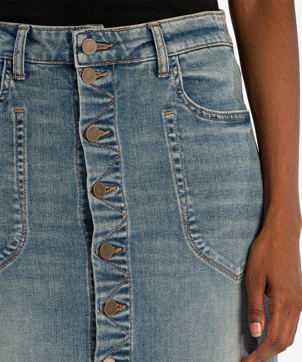 Rose Denim Skirt KK2032MA1