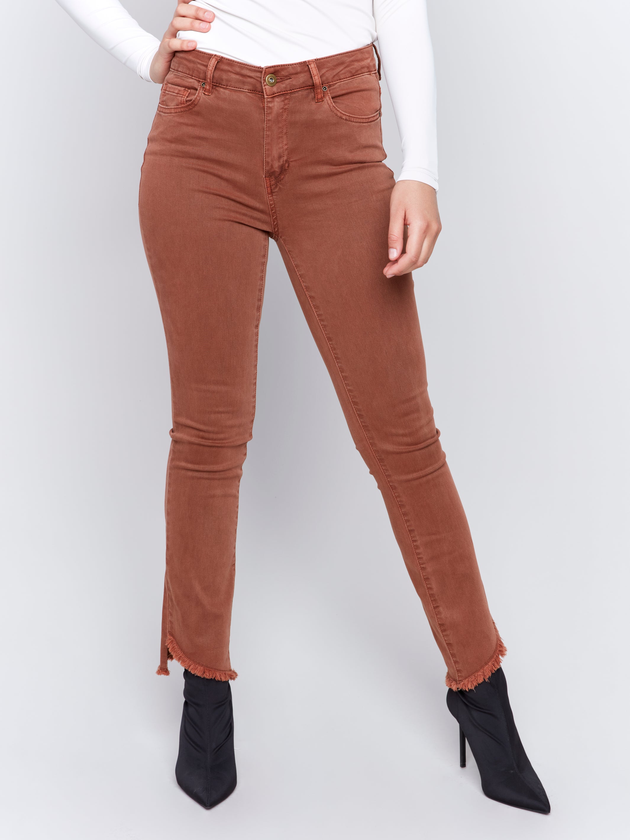 Assymetrical Hem Bootcut Pant C5429RR-618A