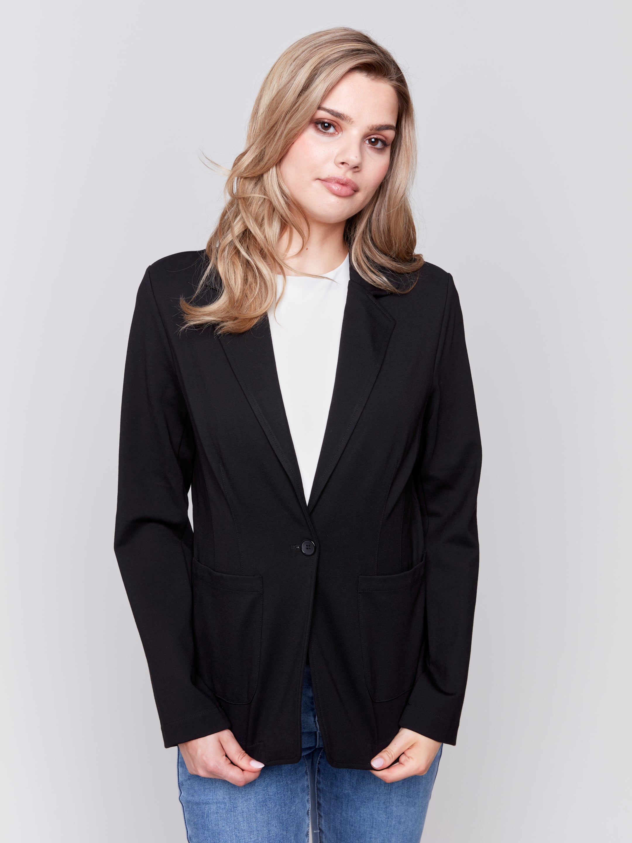 Blazer With Pockets C6316-633B
