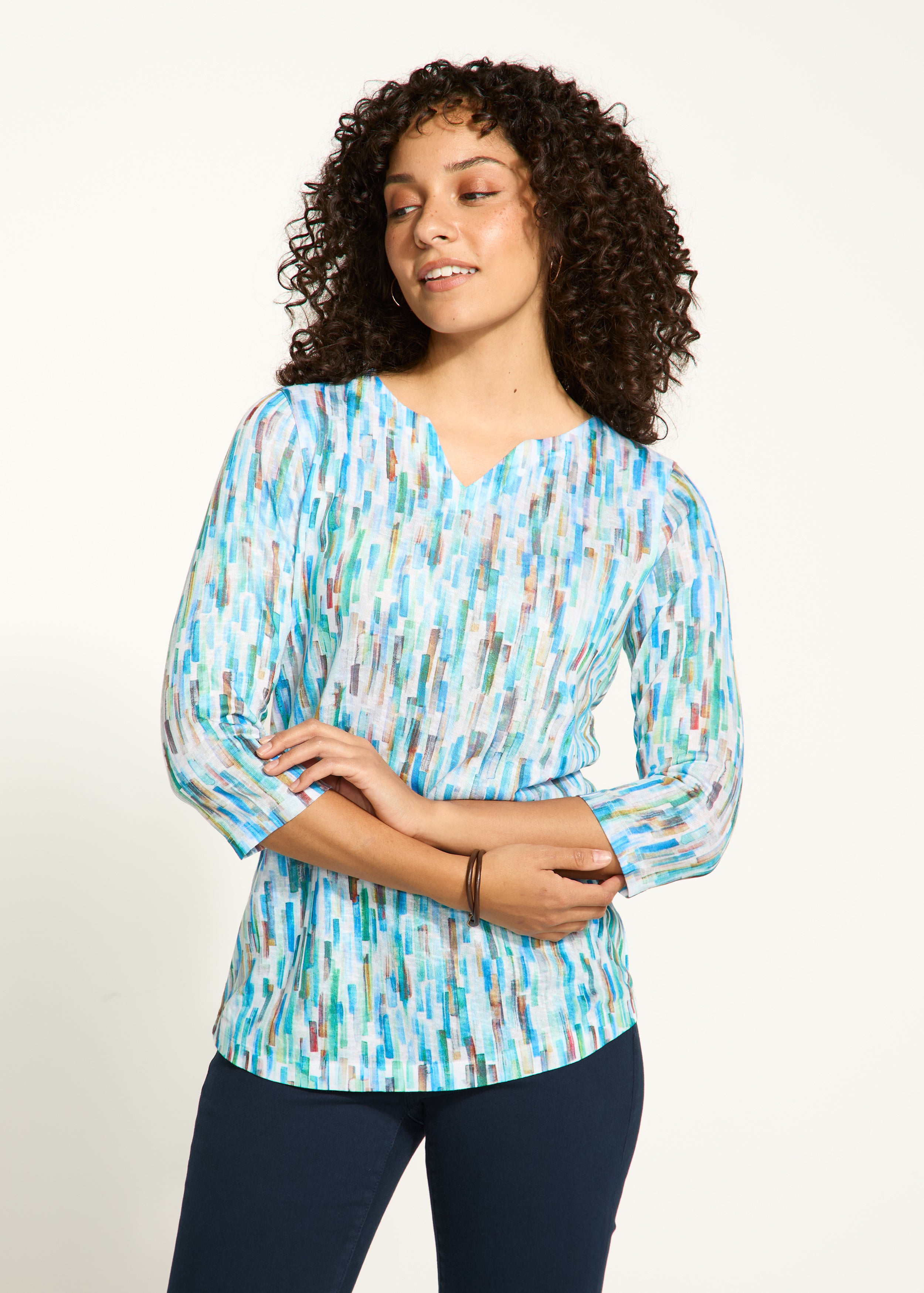 Notch Neck Top 3489451