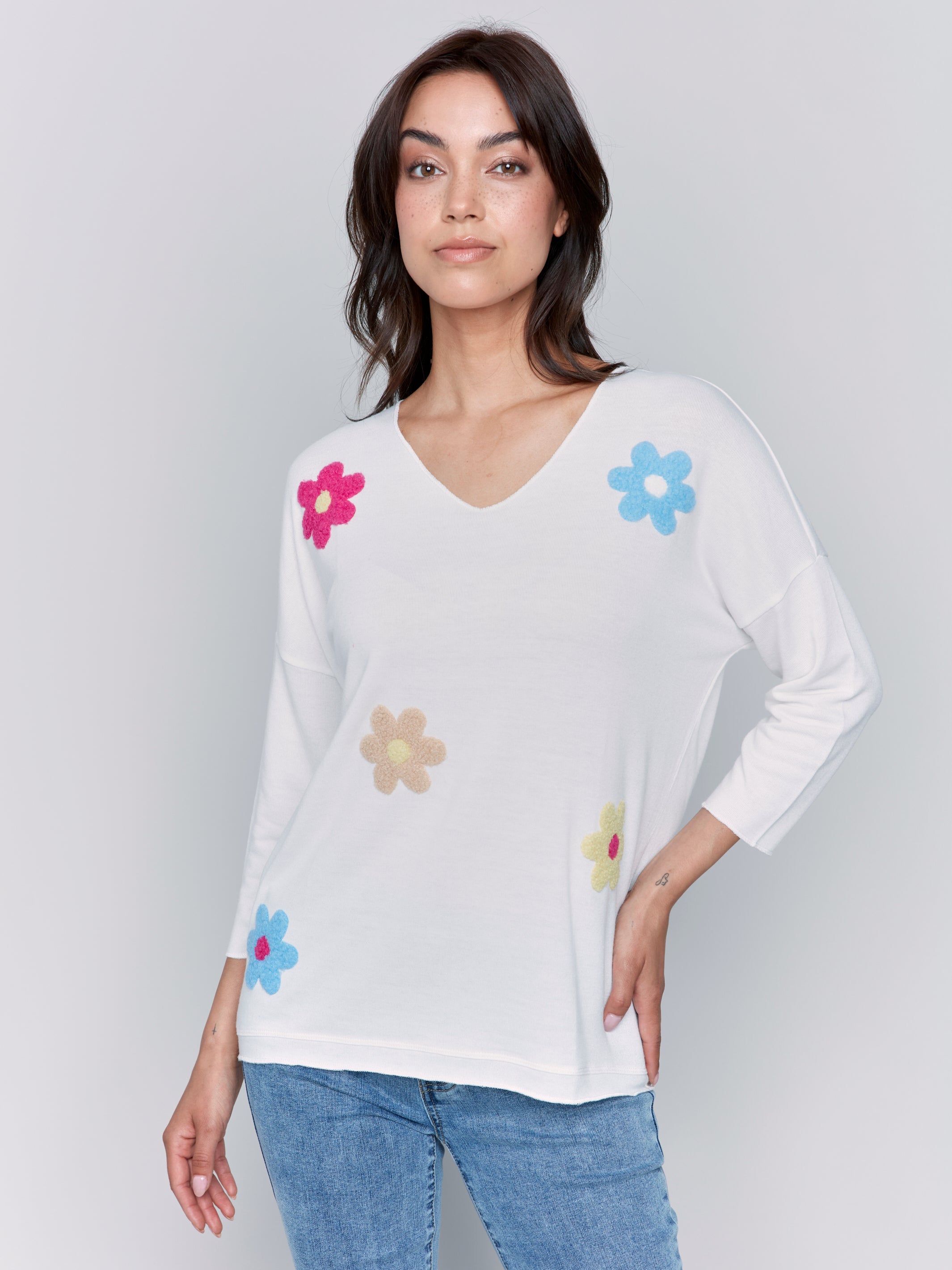 V Neck Top C1264APK-006B