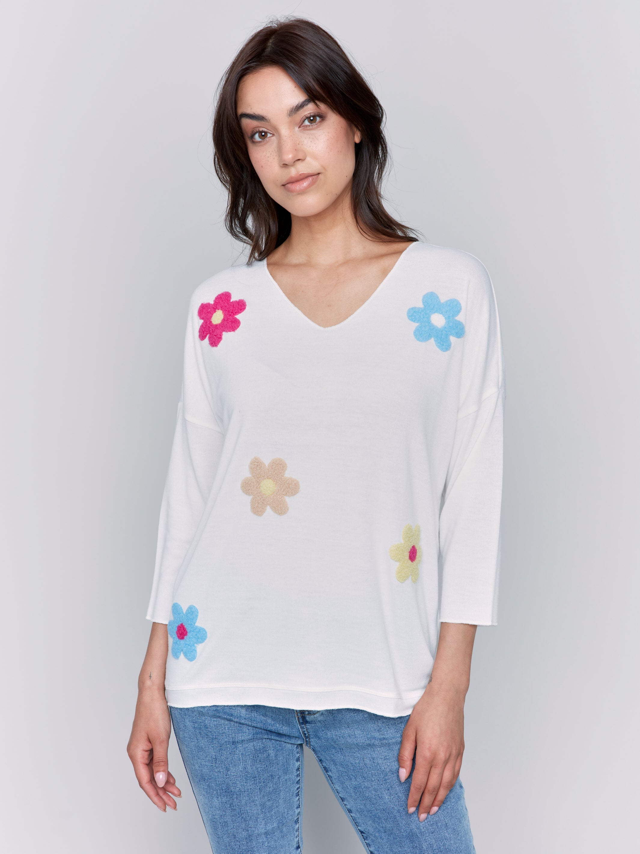 V Neck Top C1264APK-006B