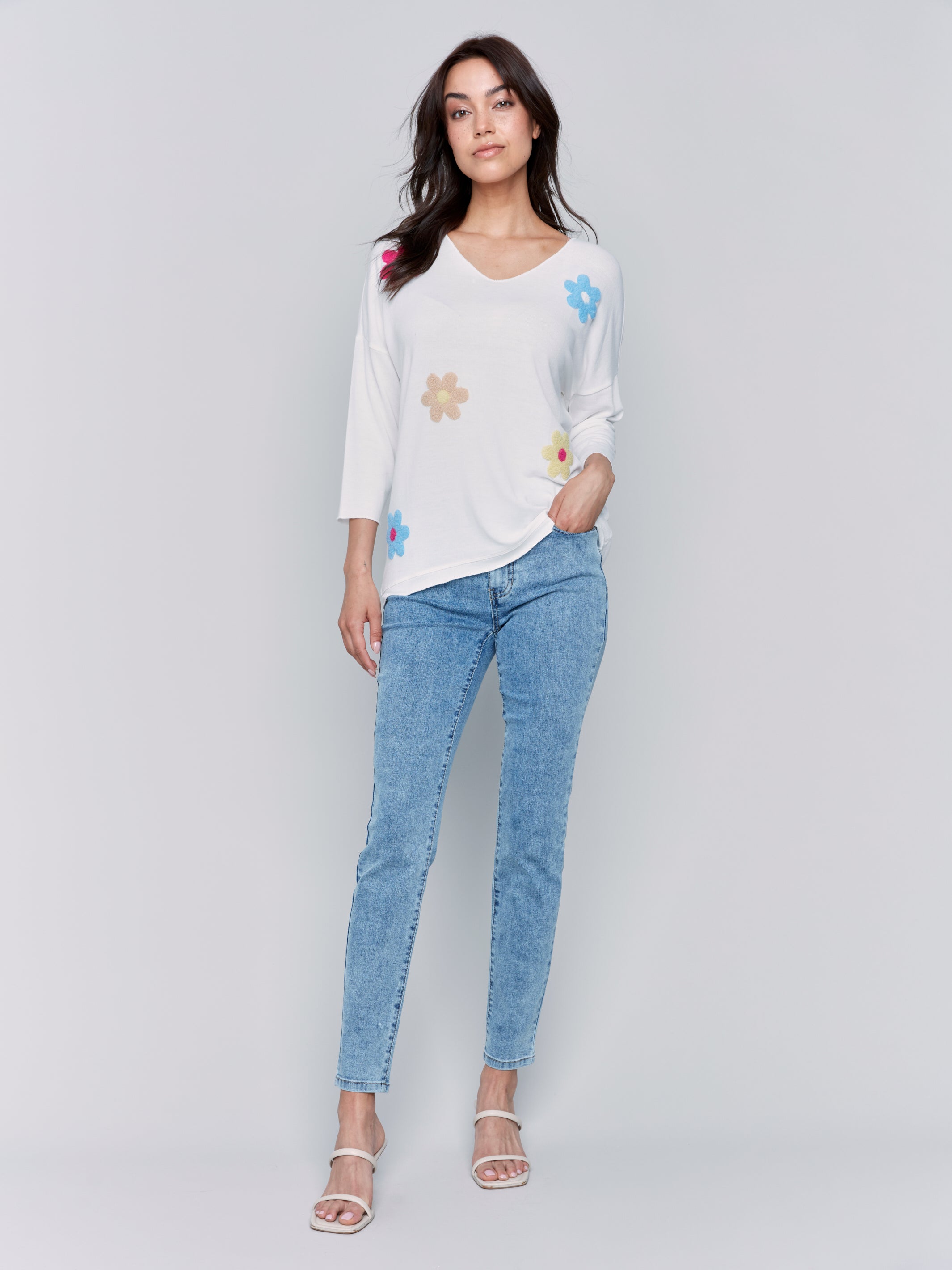 V Neck Top C1264APK-006B