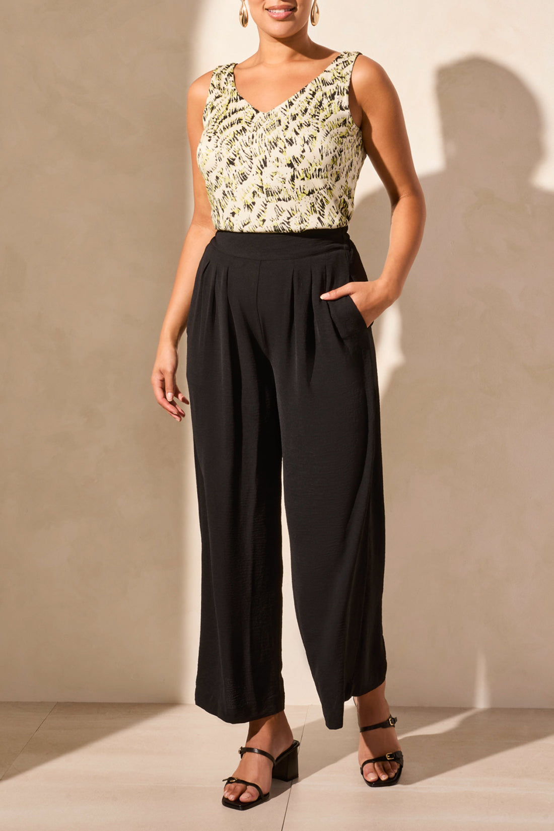 Flowy Pant With Elastic Tab 5729O/4835