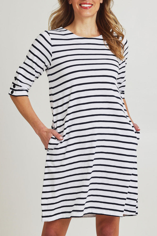 Oh Buoy Cotton Slub Dress 7952