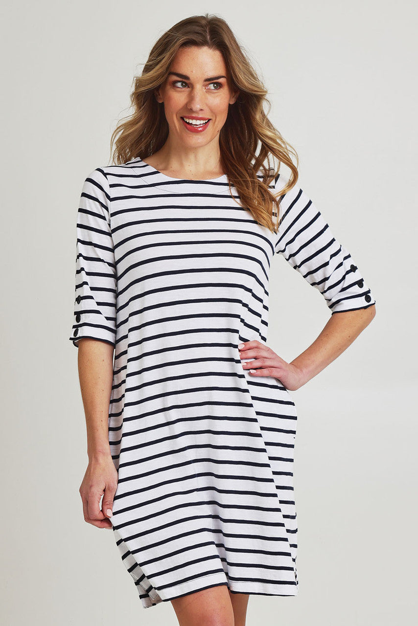 Oh Buoy Cotton Slub Dress 7952