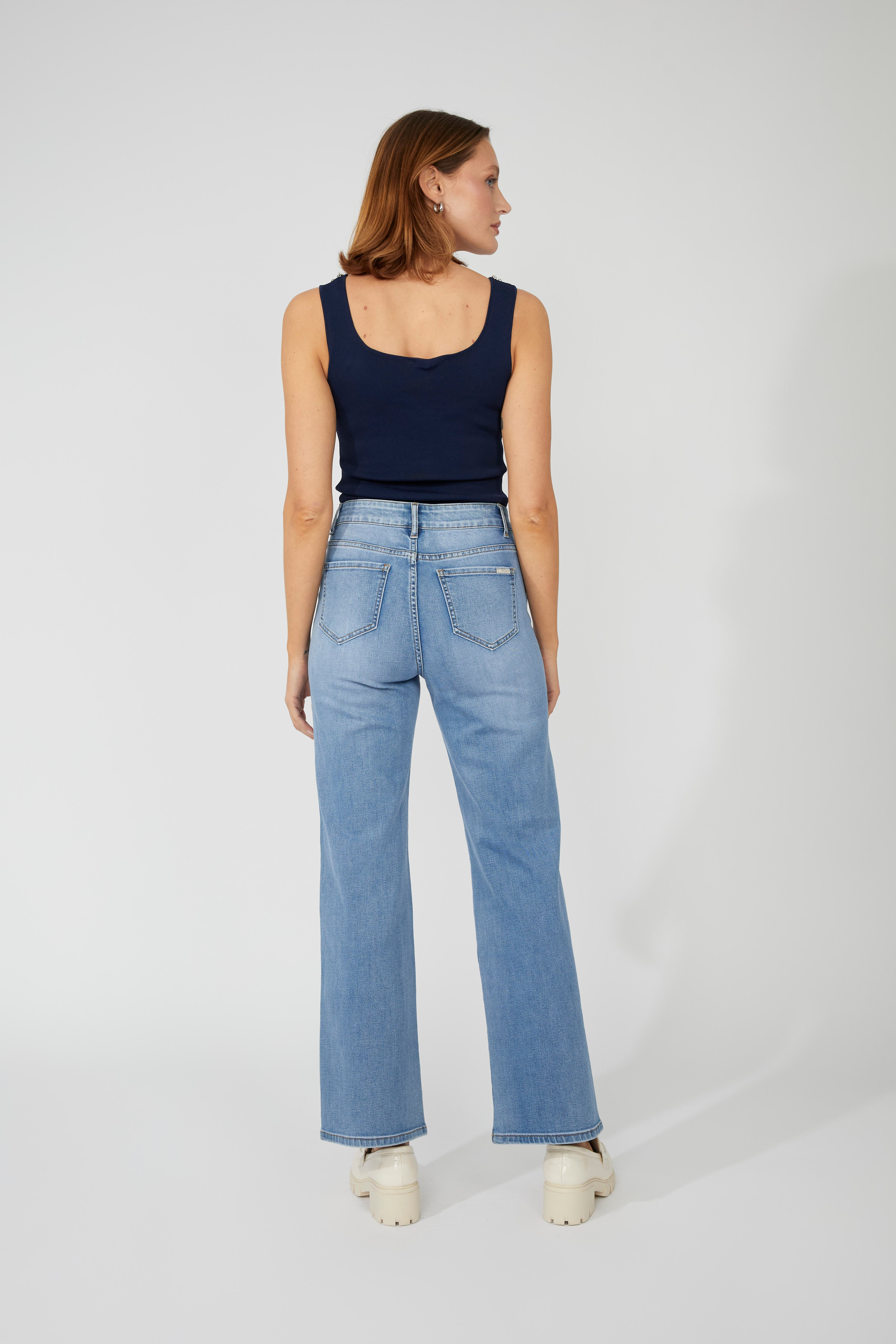 Embellished High-Waisted Denim Pant 251501