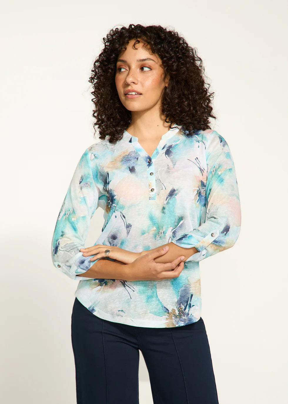 Tab Up Henley Top 3890451