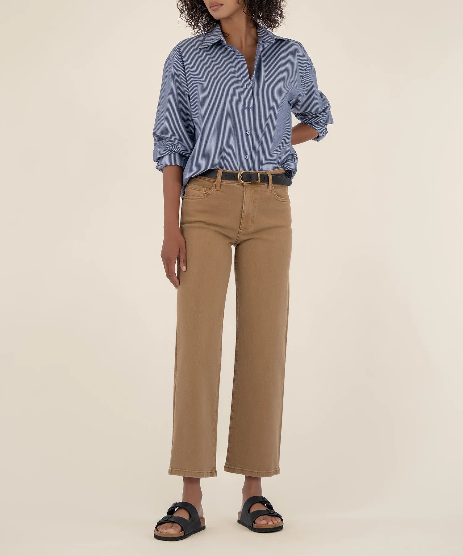 【HI FI FNK】Dopy Twill Wide Pants Long Length Twill Wide Leg Pant | OAK + FORT