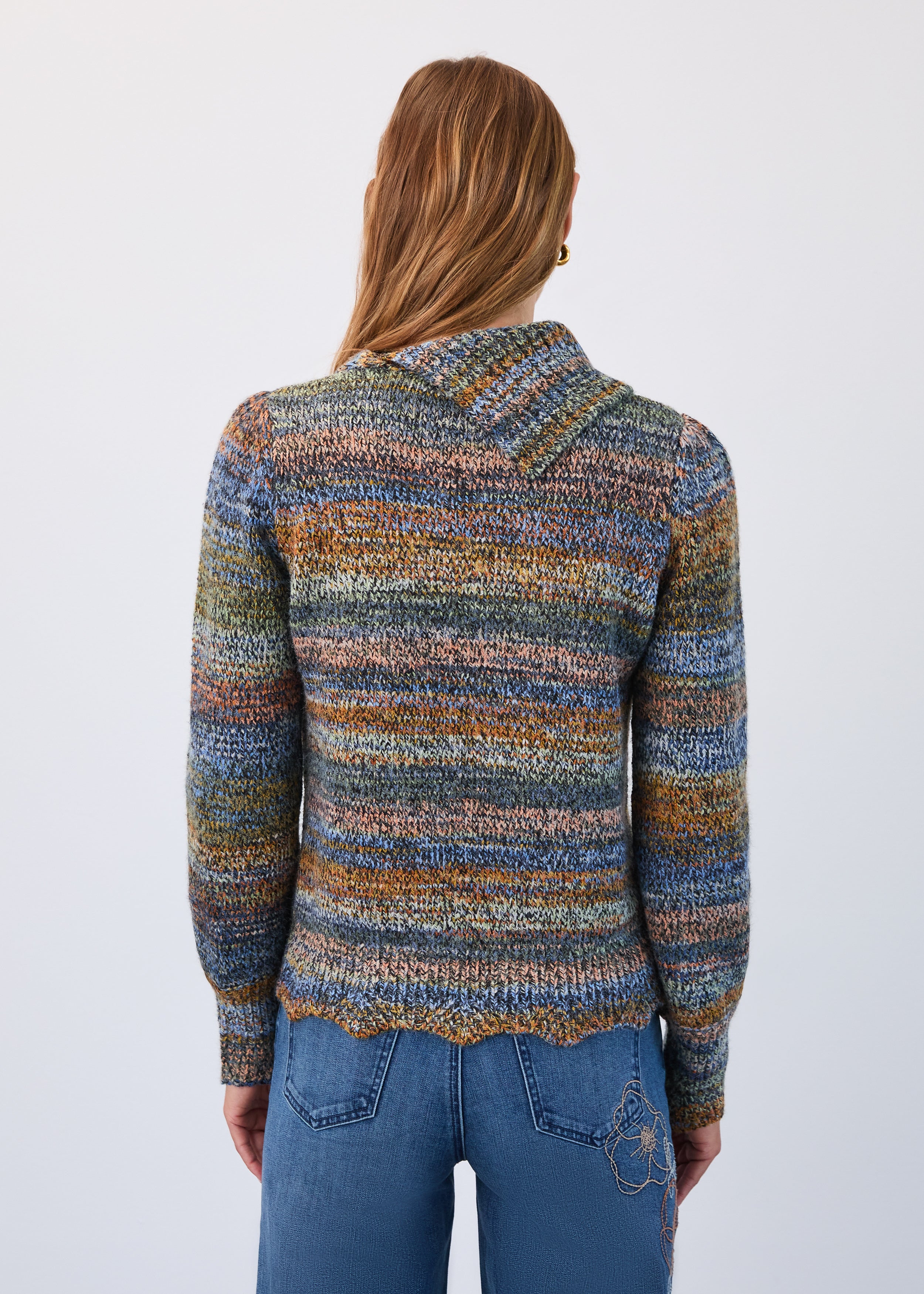 Envelope Collar Sweater 1489306