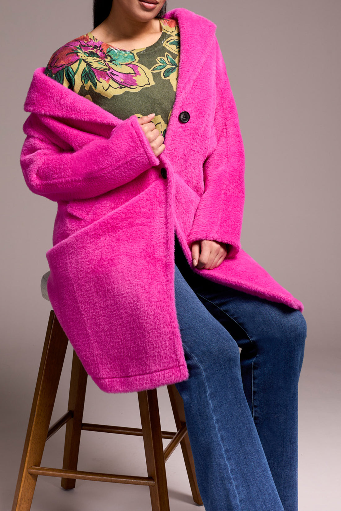 Button Front Lined Coat 2285O/8303