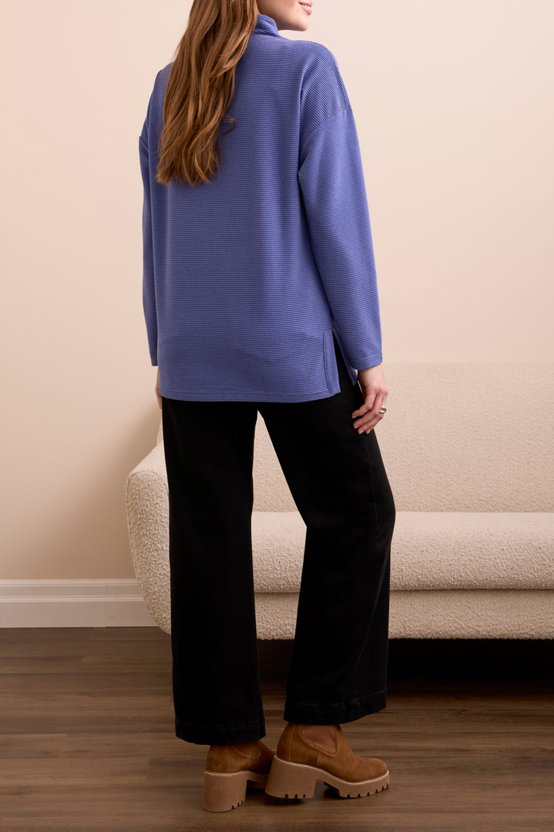 Funnel Neck Tunic W/Side Slits 5898O/5094