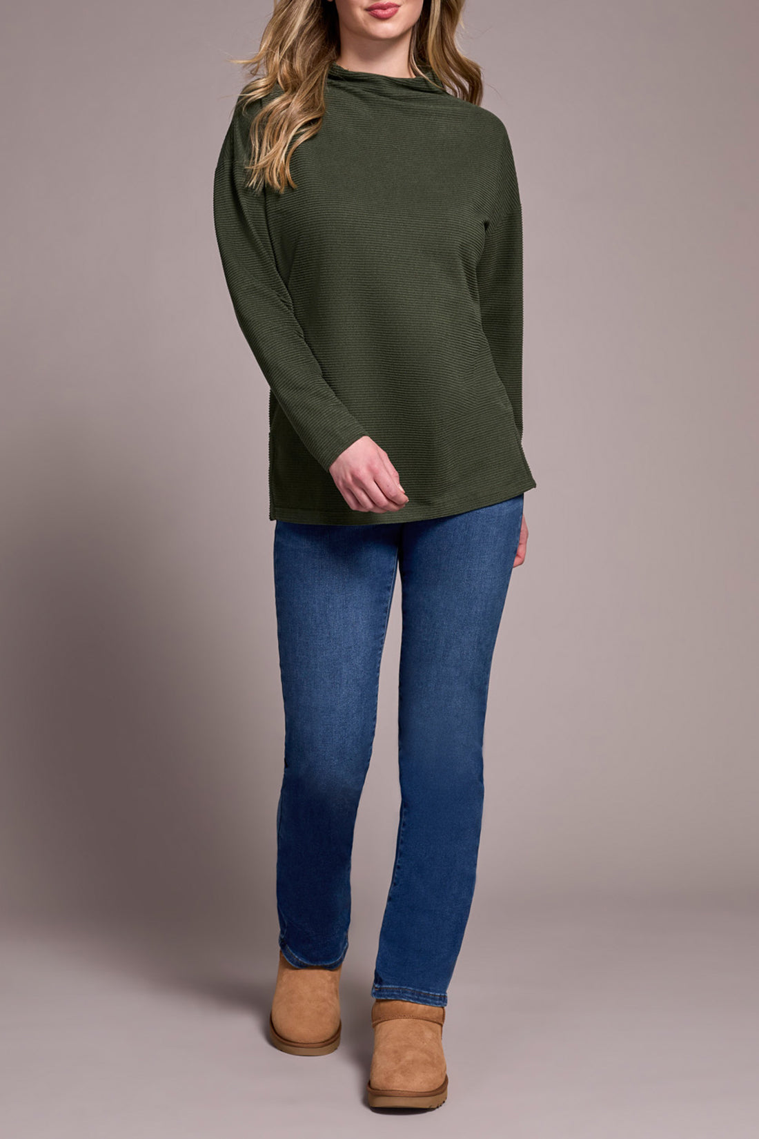 Funnel Neck Tunic W/Side Slits 5898O/5094