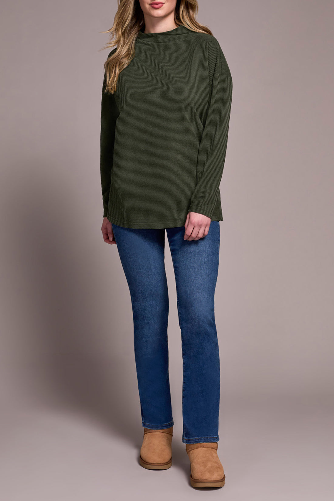 Funnel Neck Tunic W/Side Slits 5898O/5094