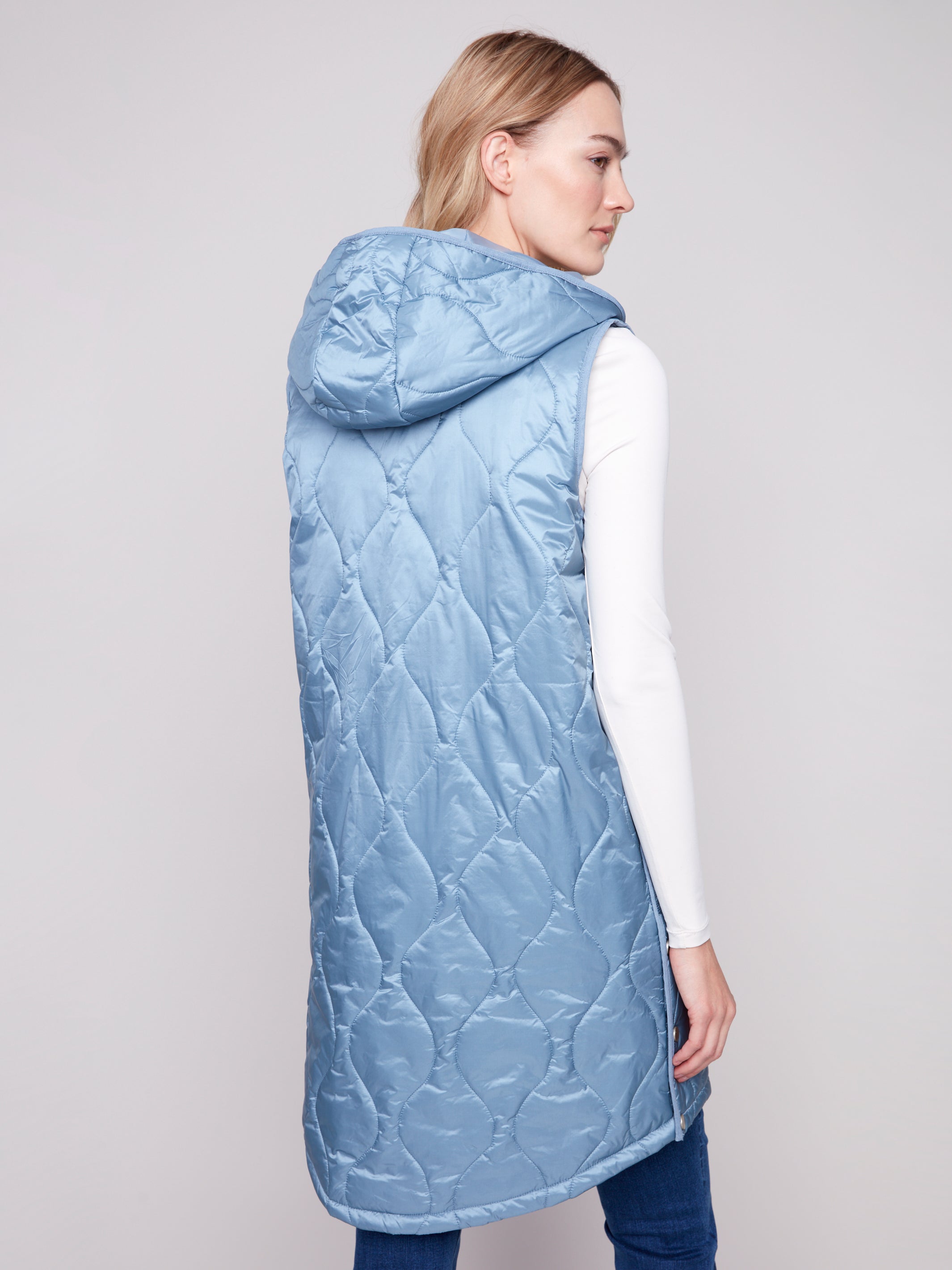 Pearlized Puffer Vest C6365/135B