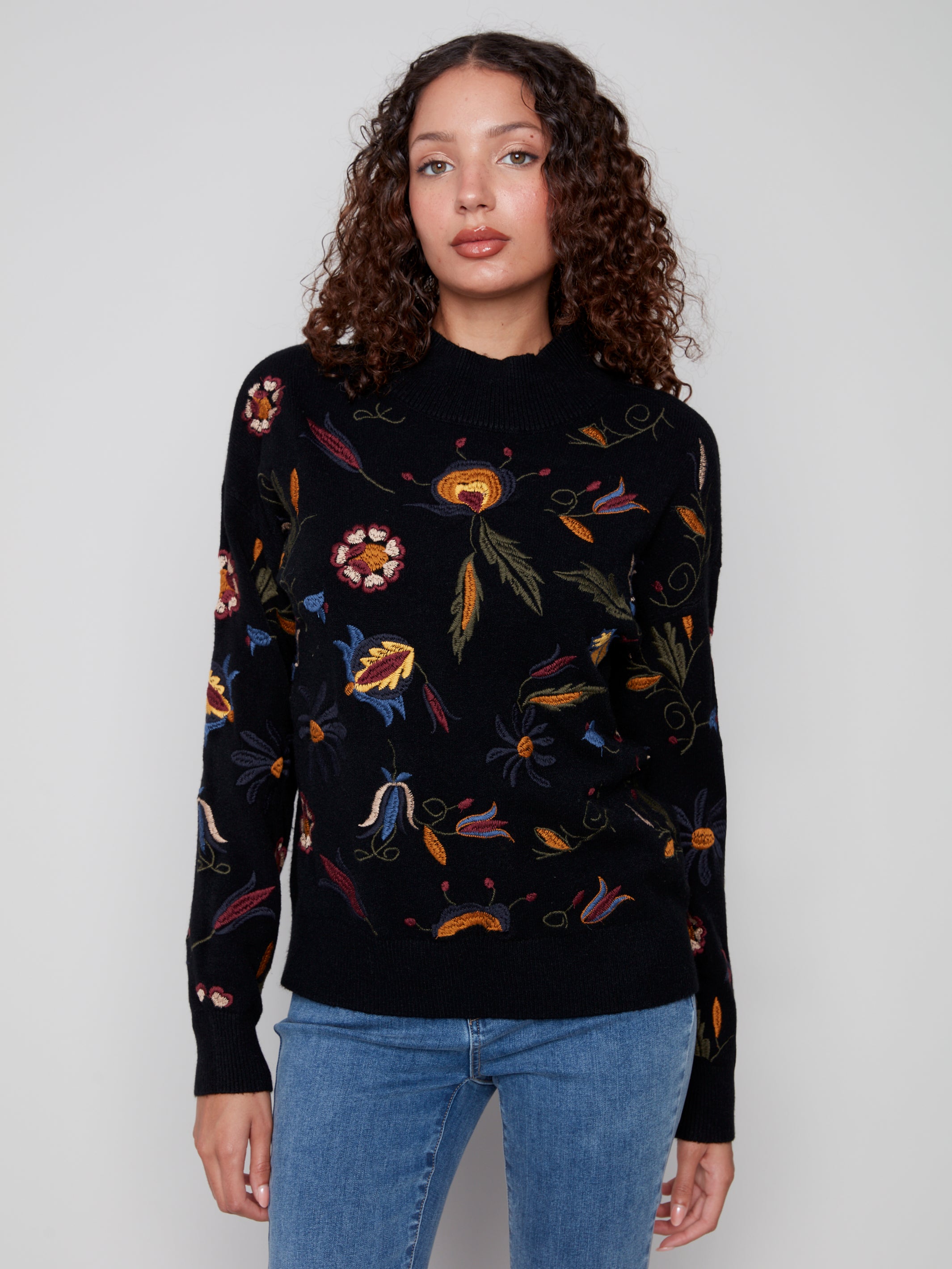 All Over Embroidered Sweater C2893/736A