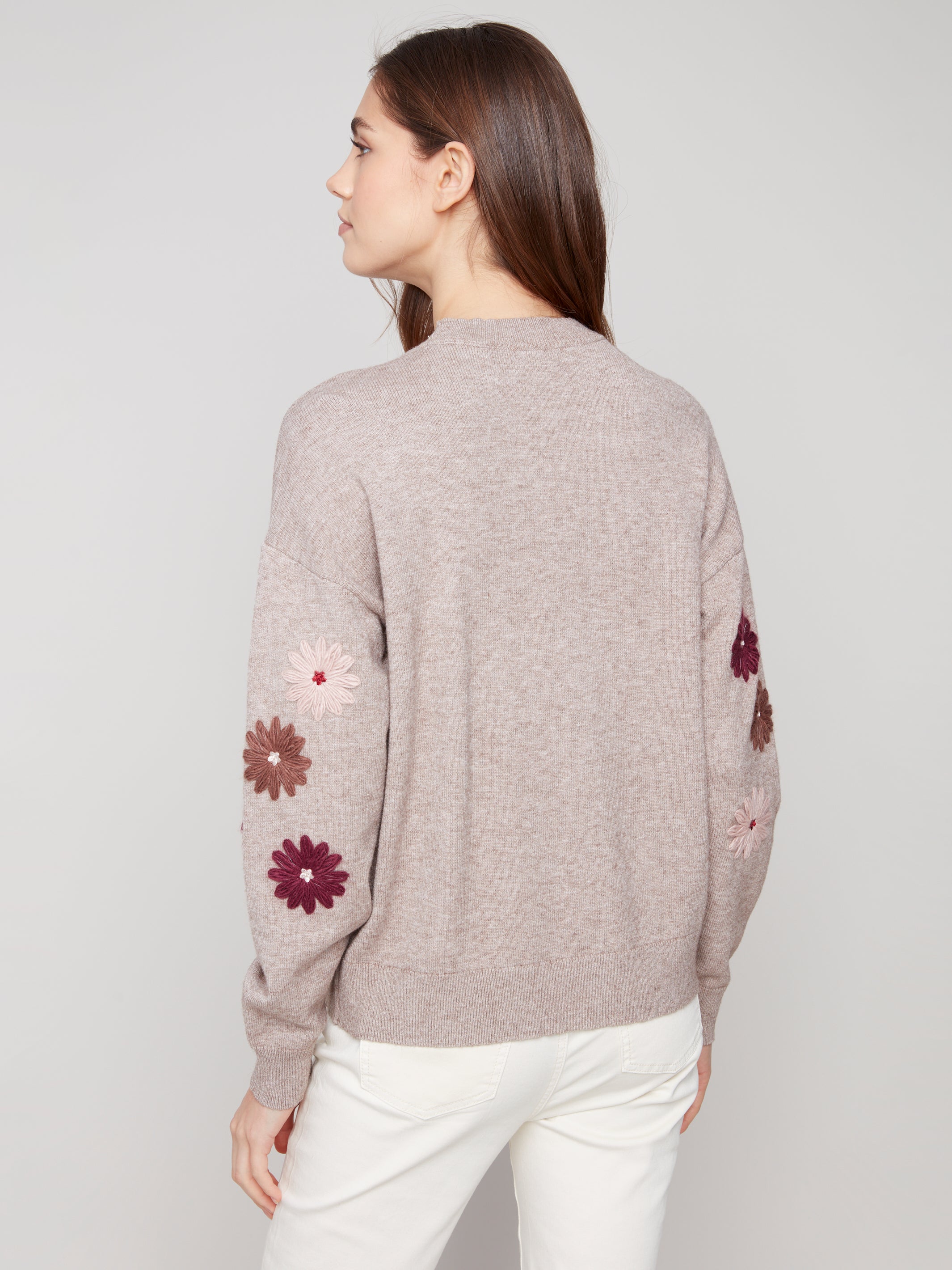Floral Embroidery Sweater C2891/974A