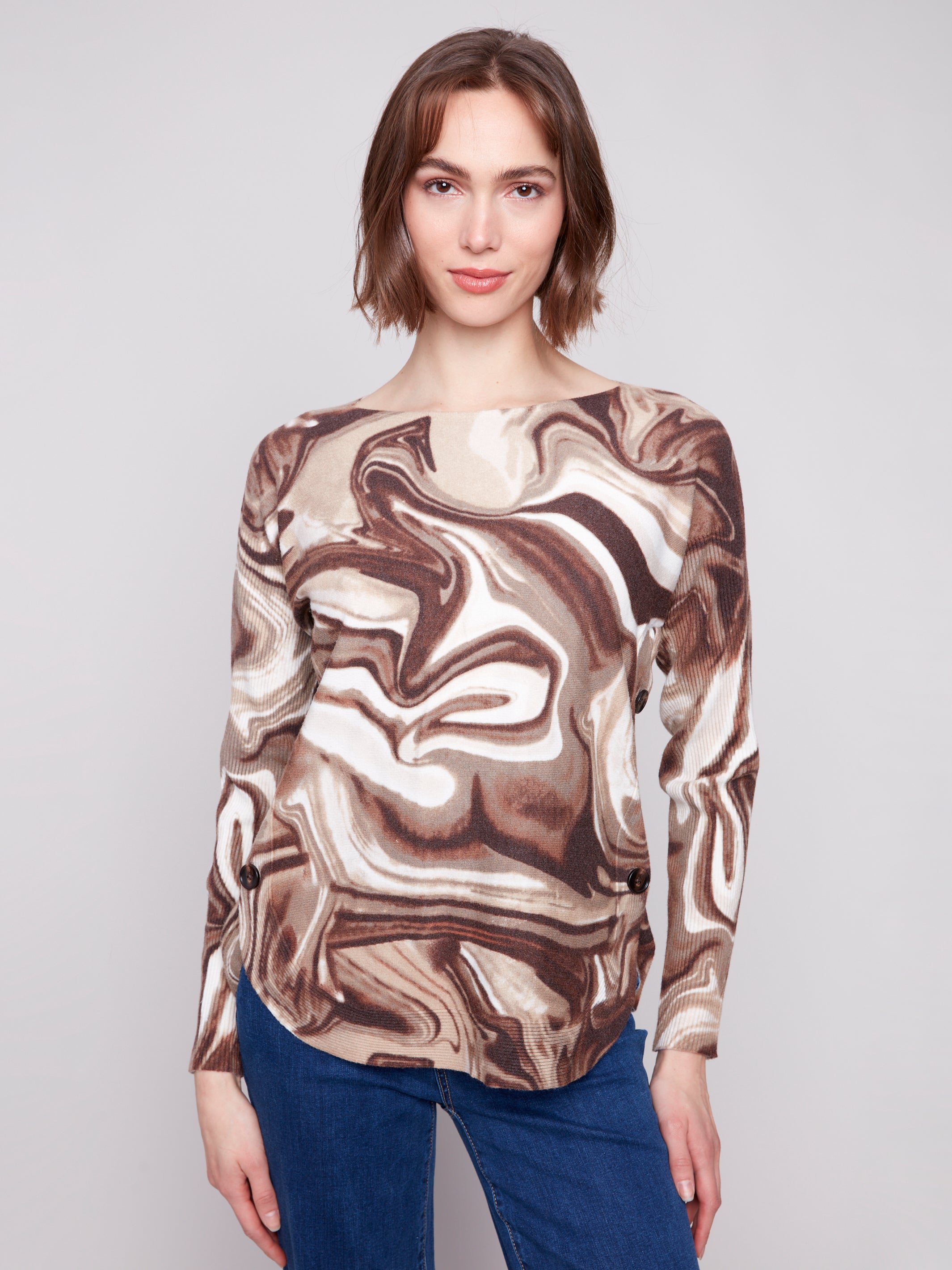 Boat Neck Sweater C2871P/464A