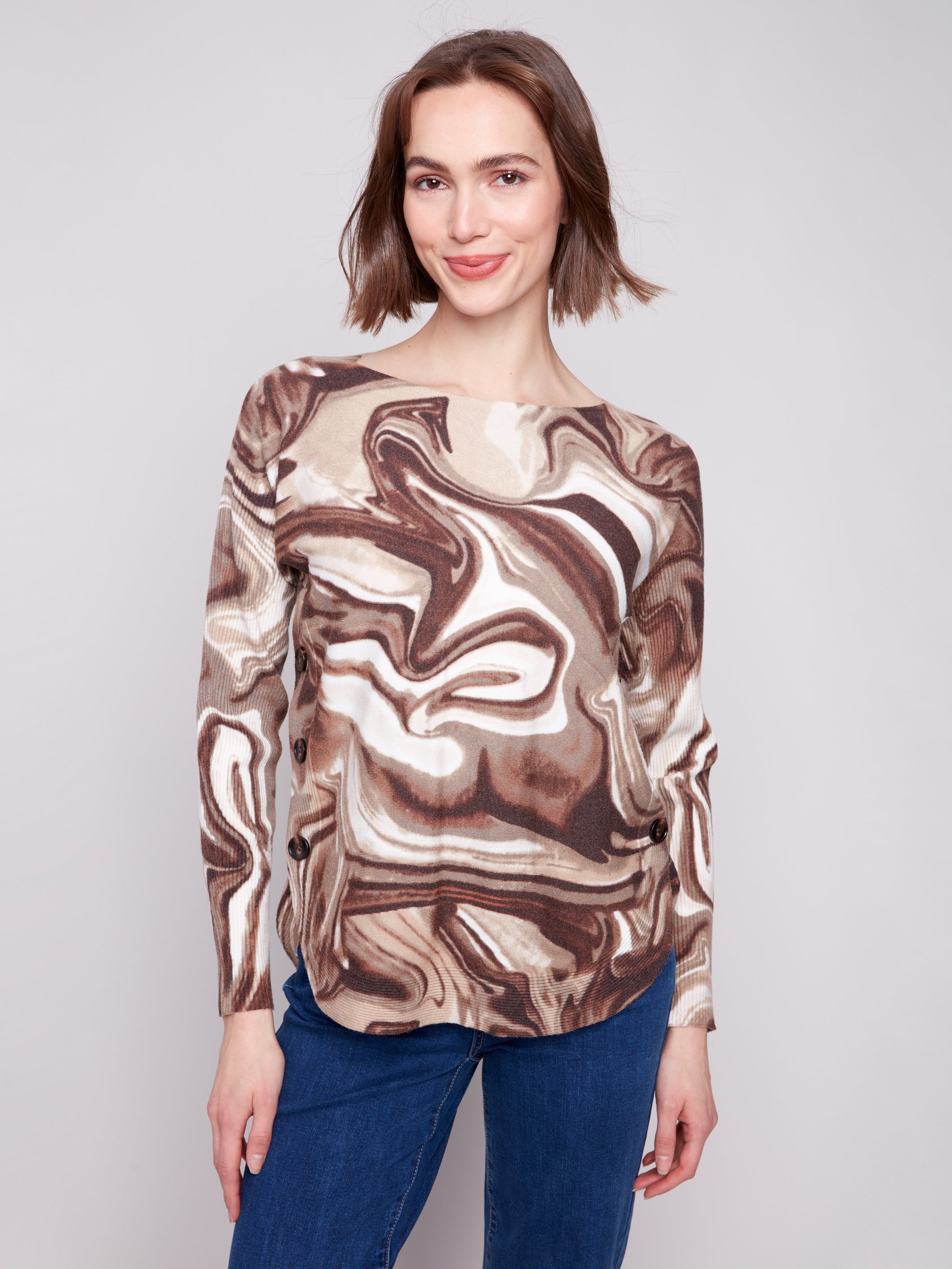 Boat Neck Sweater C2871P/464A
