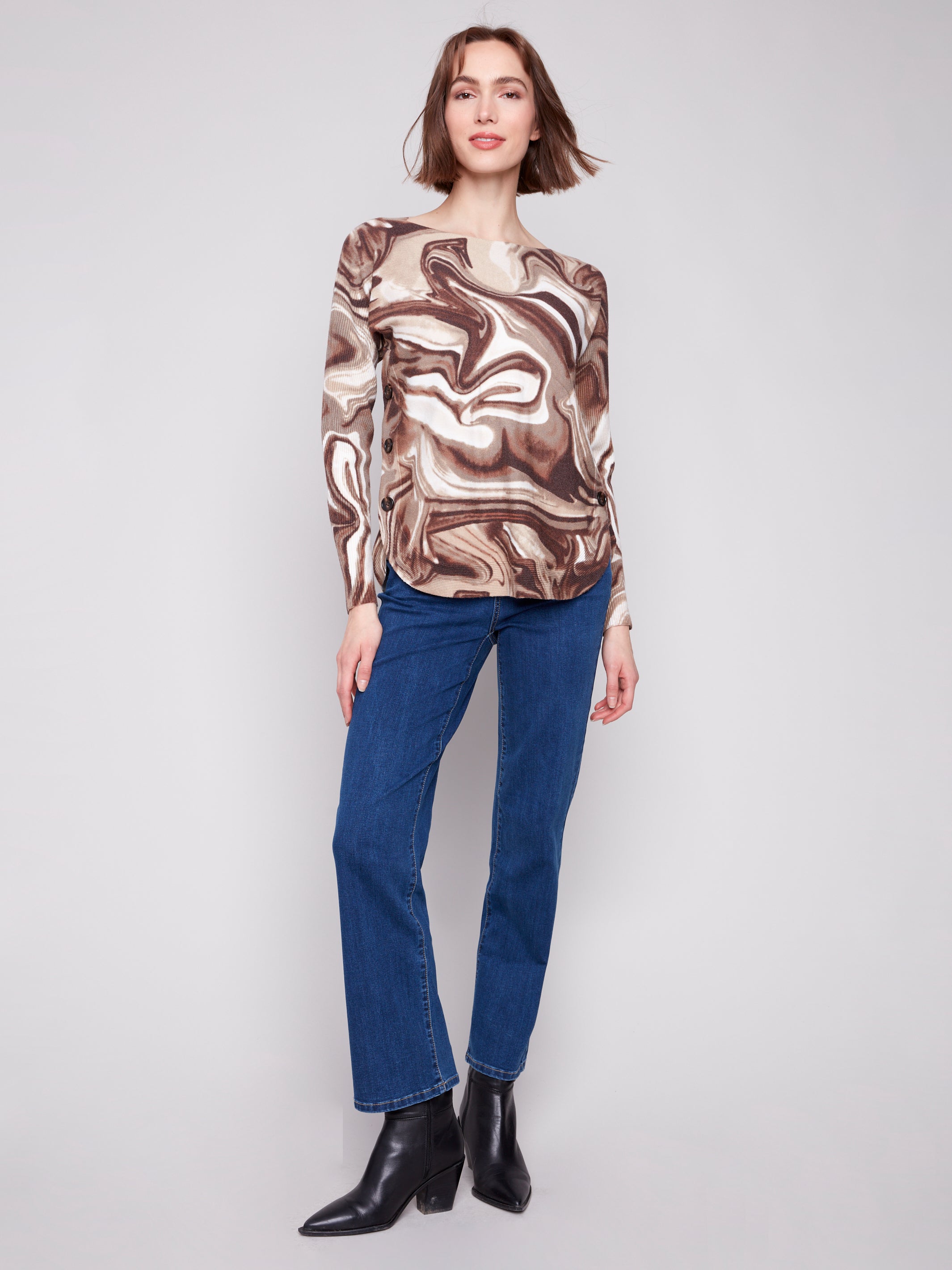 Boat Neck Sweater C2871P/464A