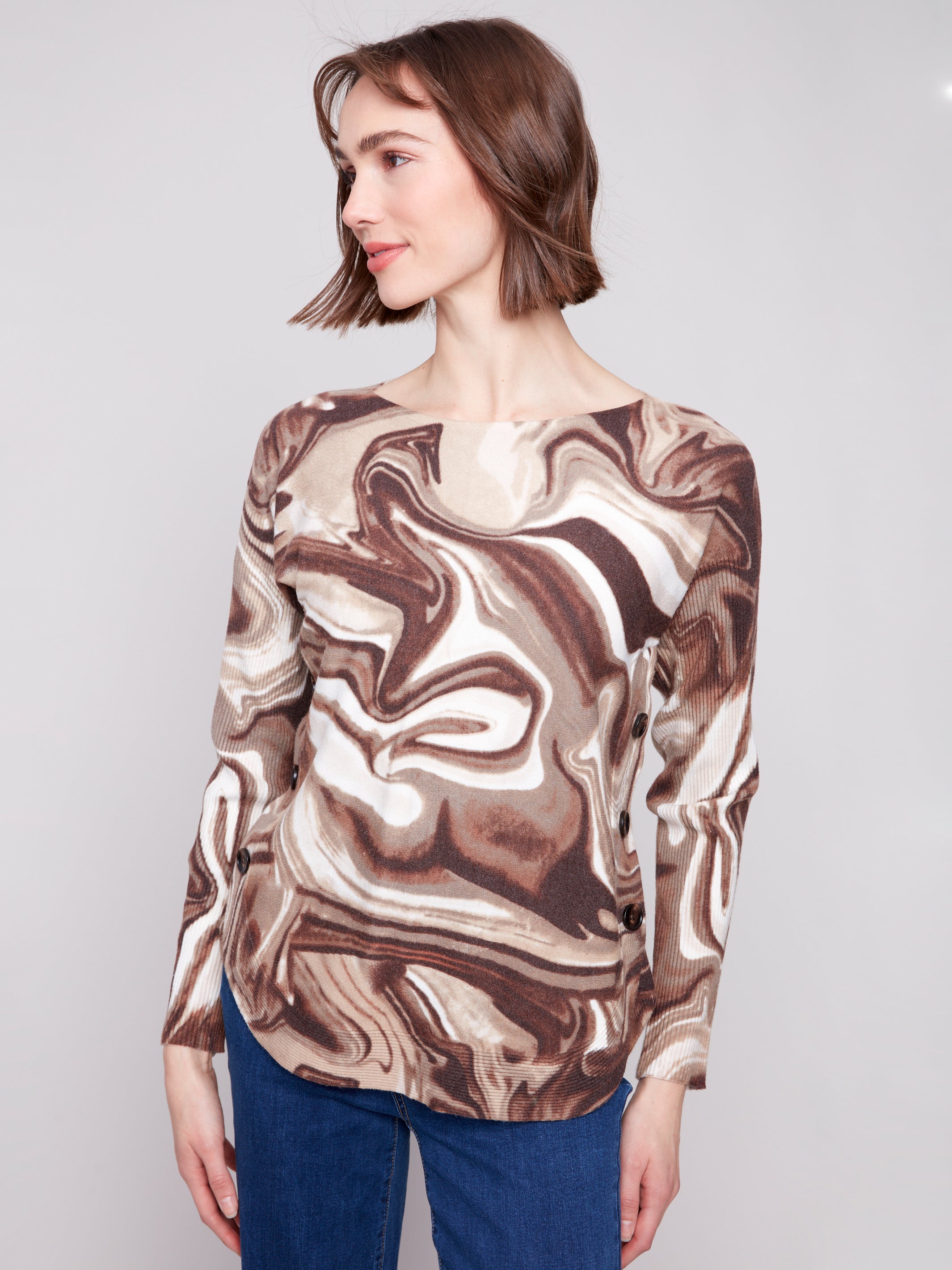 Boat Neck Sweater C2871P/464A