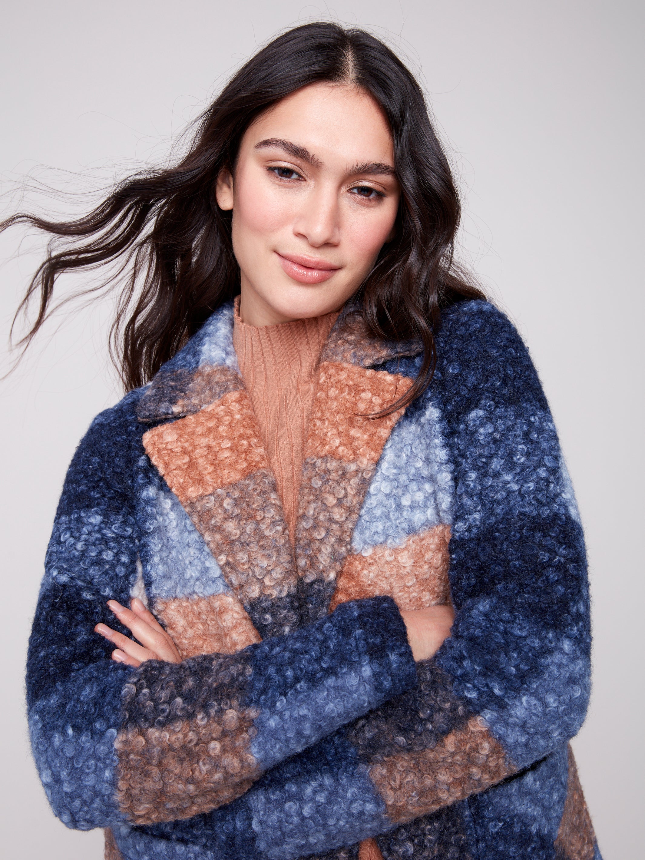 Plaid Boucle Jacket C6141Z/707A