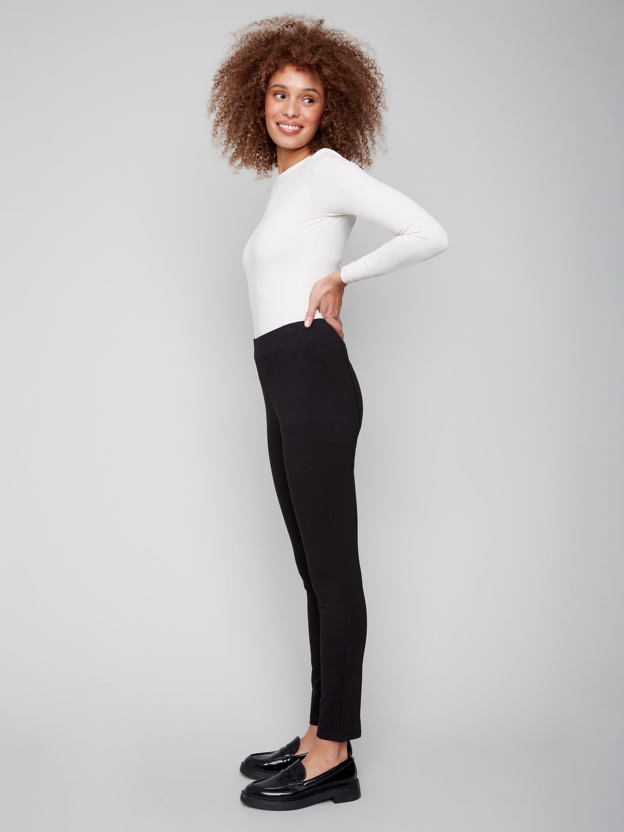 Pull On Pant With Slits & Stitch Detail C5356RR/633B