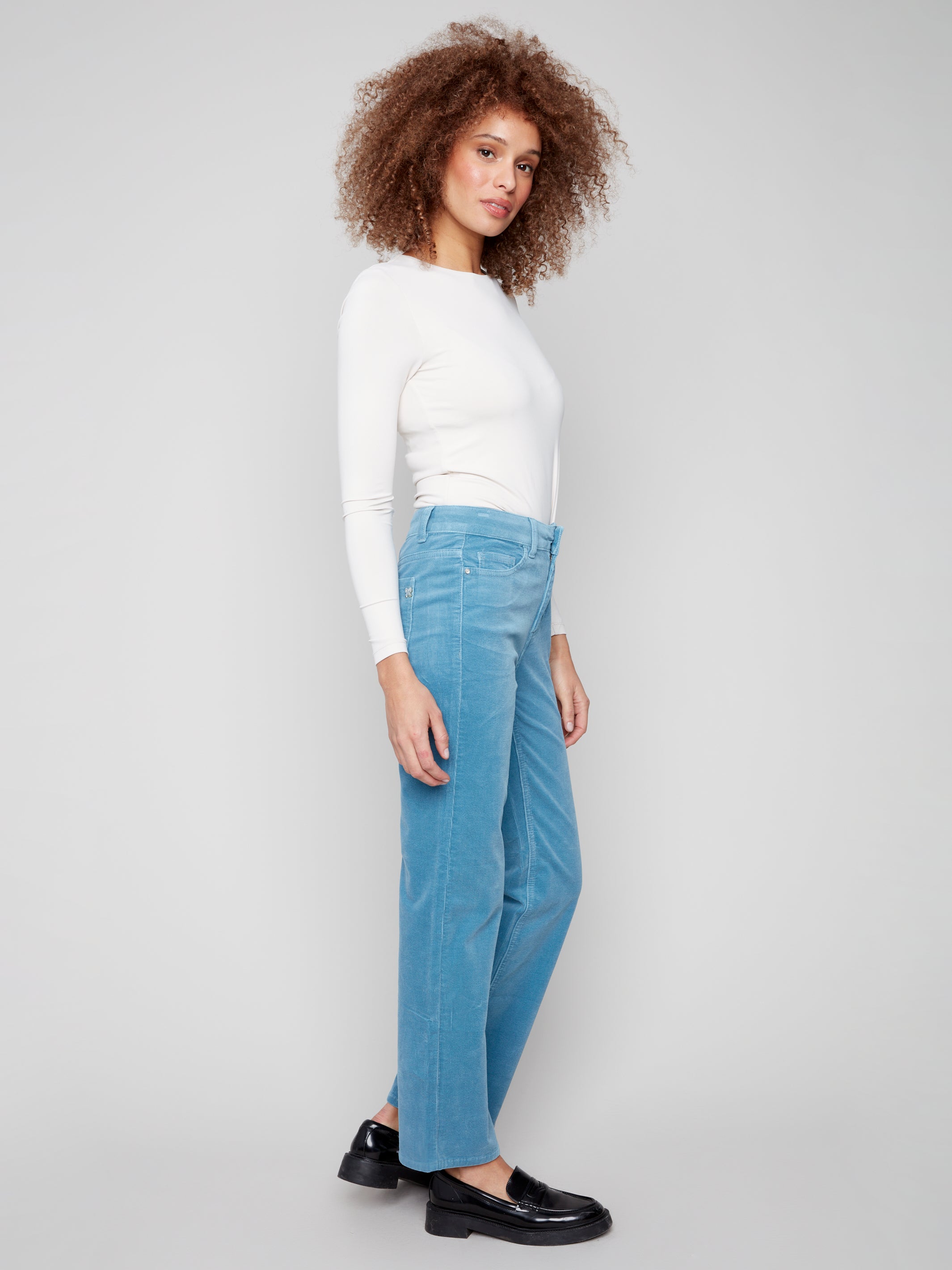 Straight Leg Corduroy Pants C5684/660B