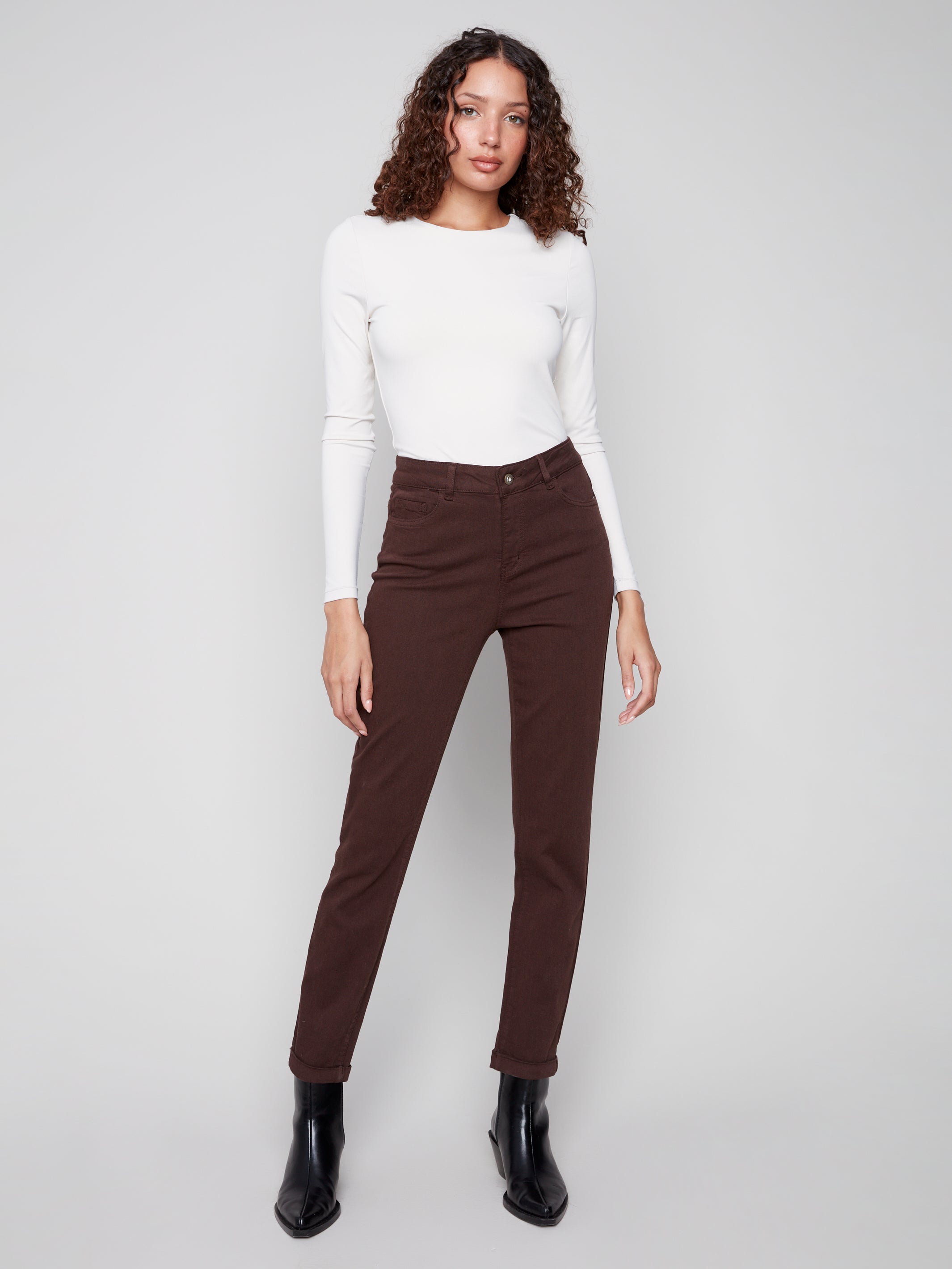 Cuffed Hem 5 Pocket Twill Pant C5309Y/188B