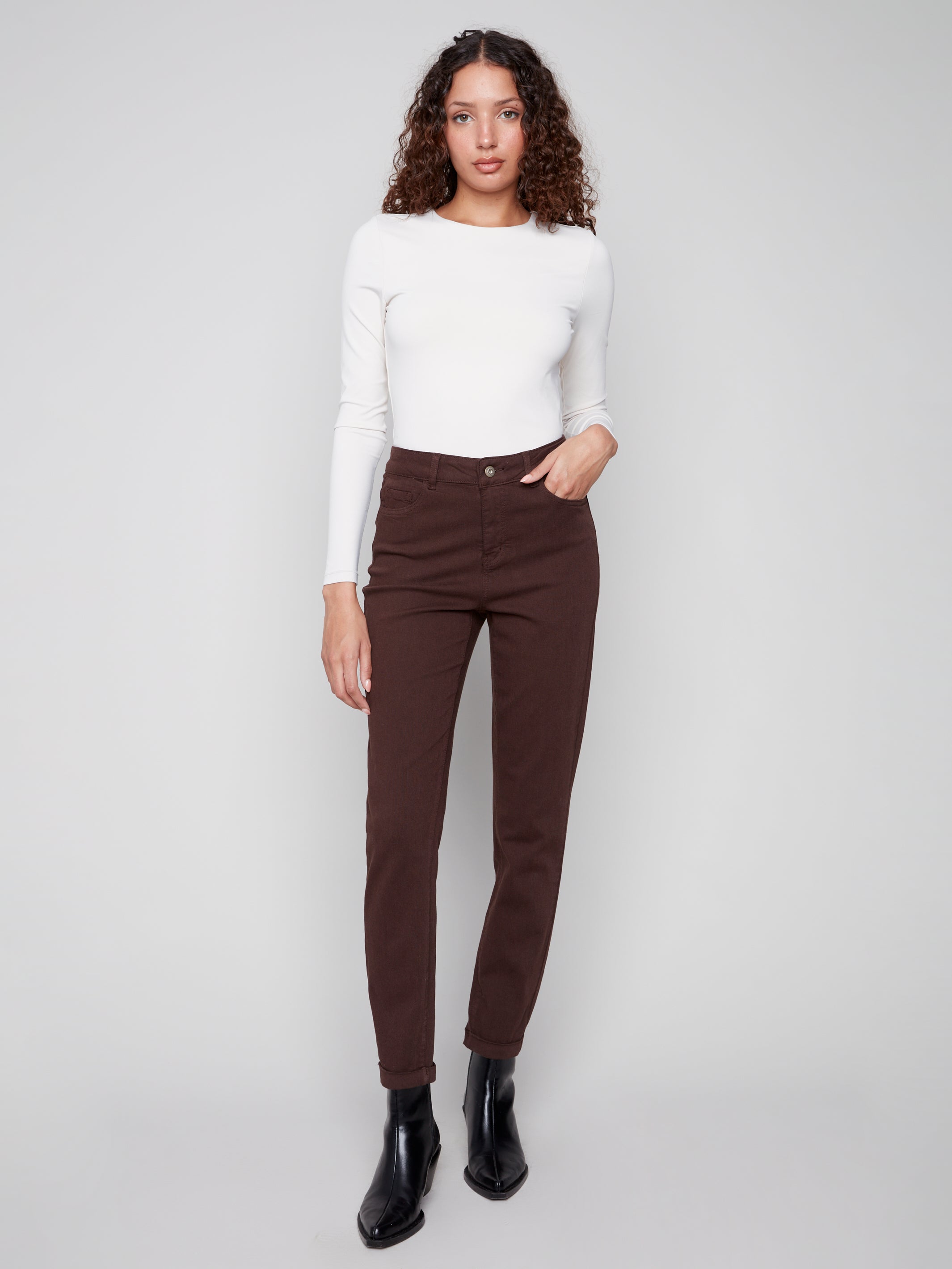 Cuffed Hem 5 Pocket Twill Pant C5309Y/188B
