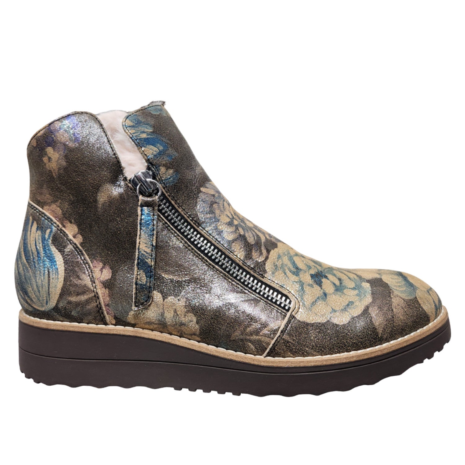 Opal Double Zipper Fur Lined Boot