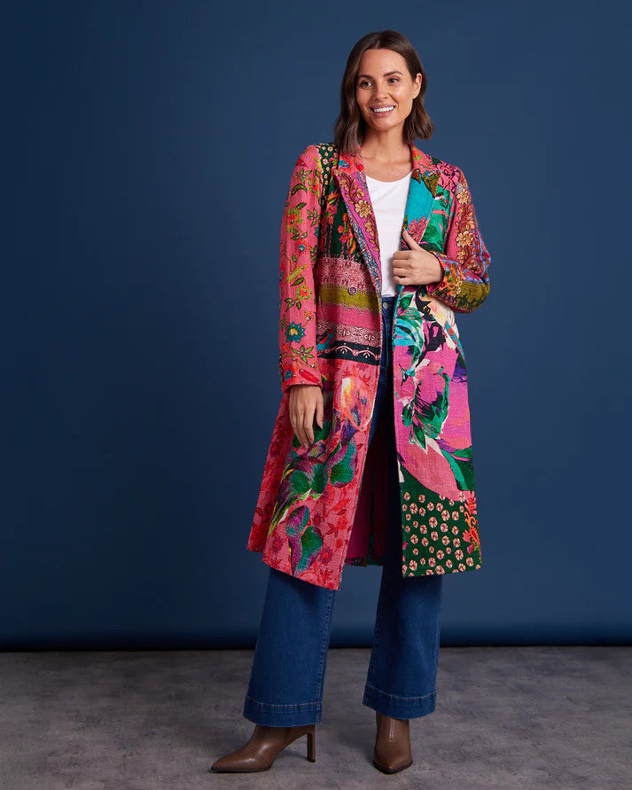 Digital Printed Long Coat 62-740