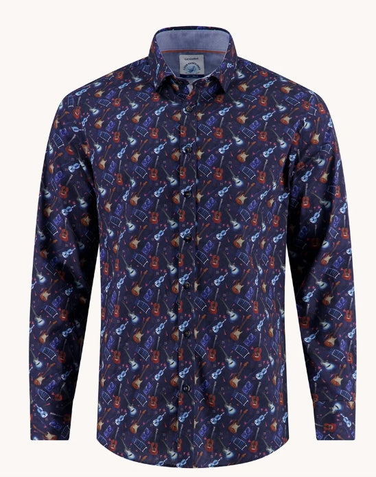 Long Sleeve Various Guitars Shirt 32.004