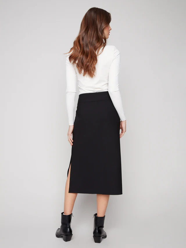 Gutsy Crepe Skirt With Patch Pockets C7076R-049