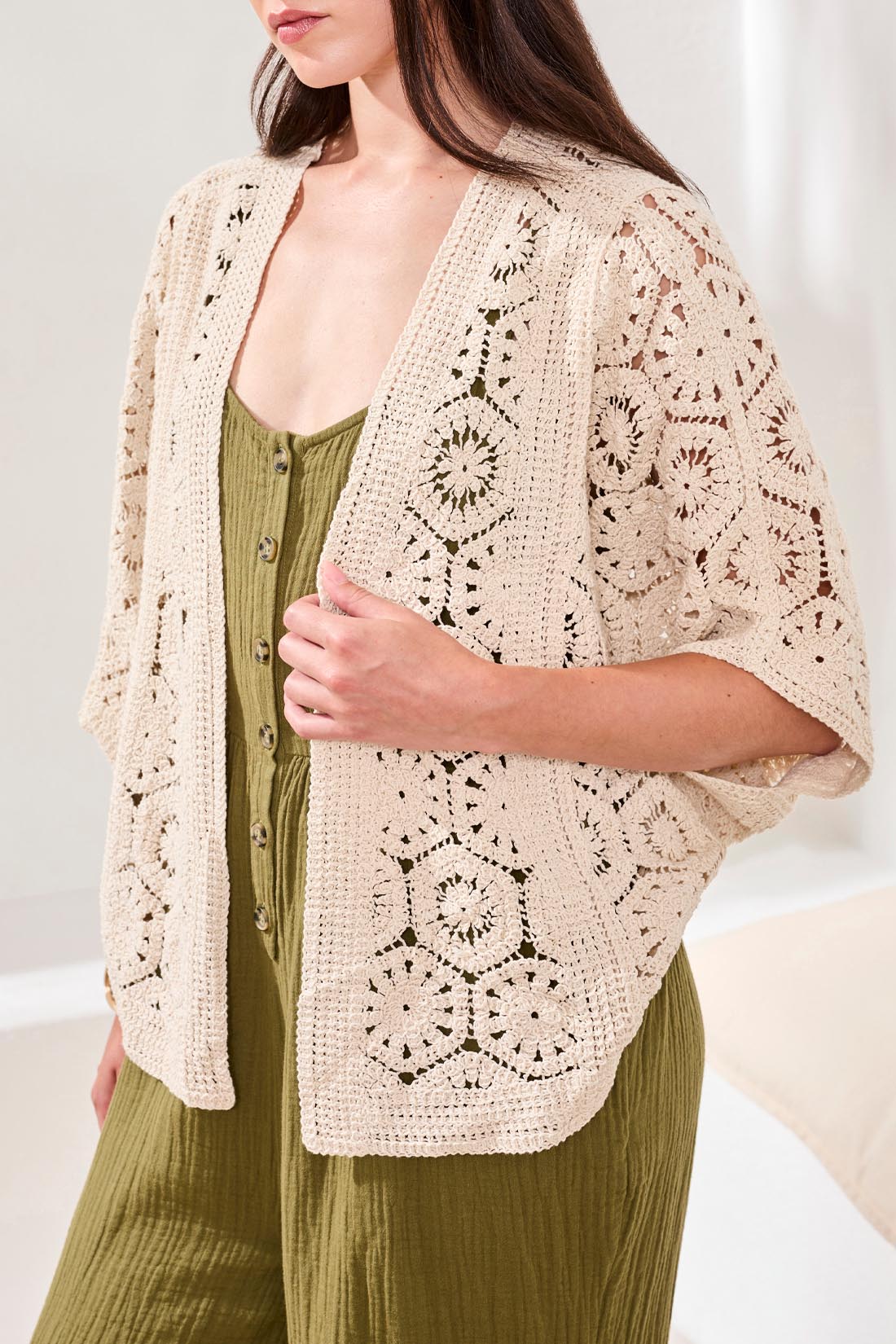Crochet Cardigan 6220O/5488