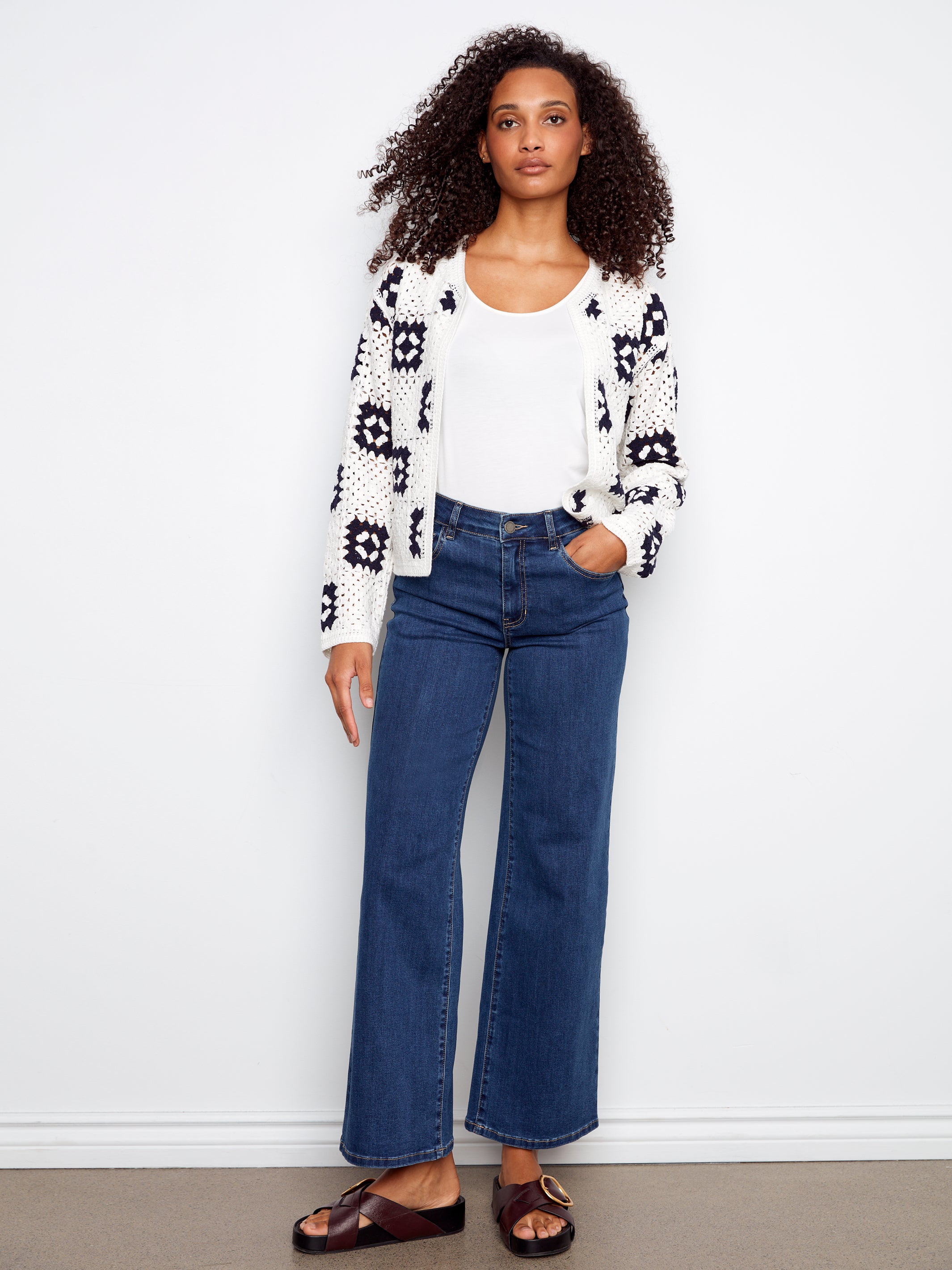 Square Crochet Cardigan C2951/500C